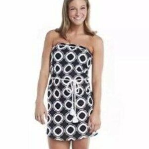 Mud pie Allison Strapless Cover up Dress, M